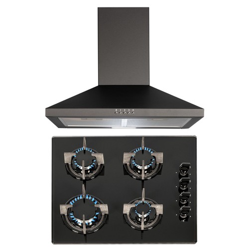 Sia 60cm black burner - black, on