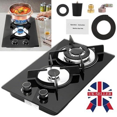 Gas hob burners - gas, black