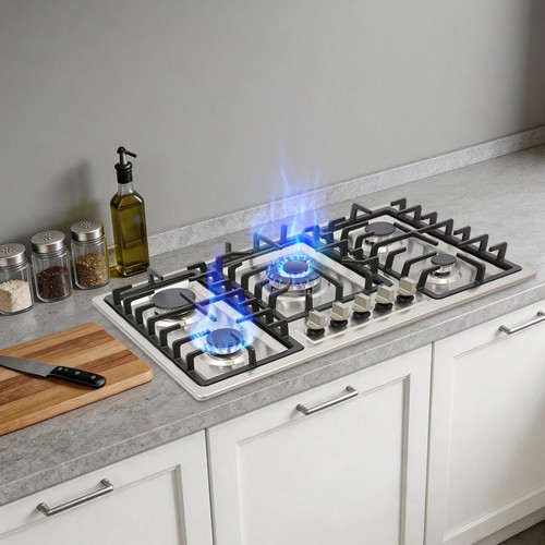 Gas cooktop burner stainless - cooktop, 5