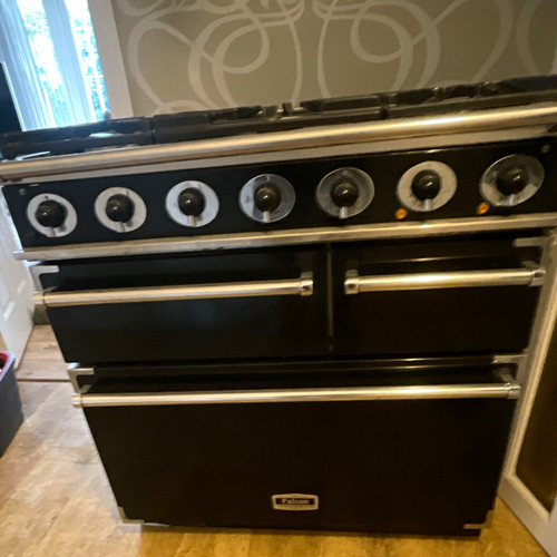 Falcon black freestanding gas - falcon,